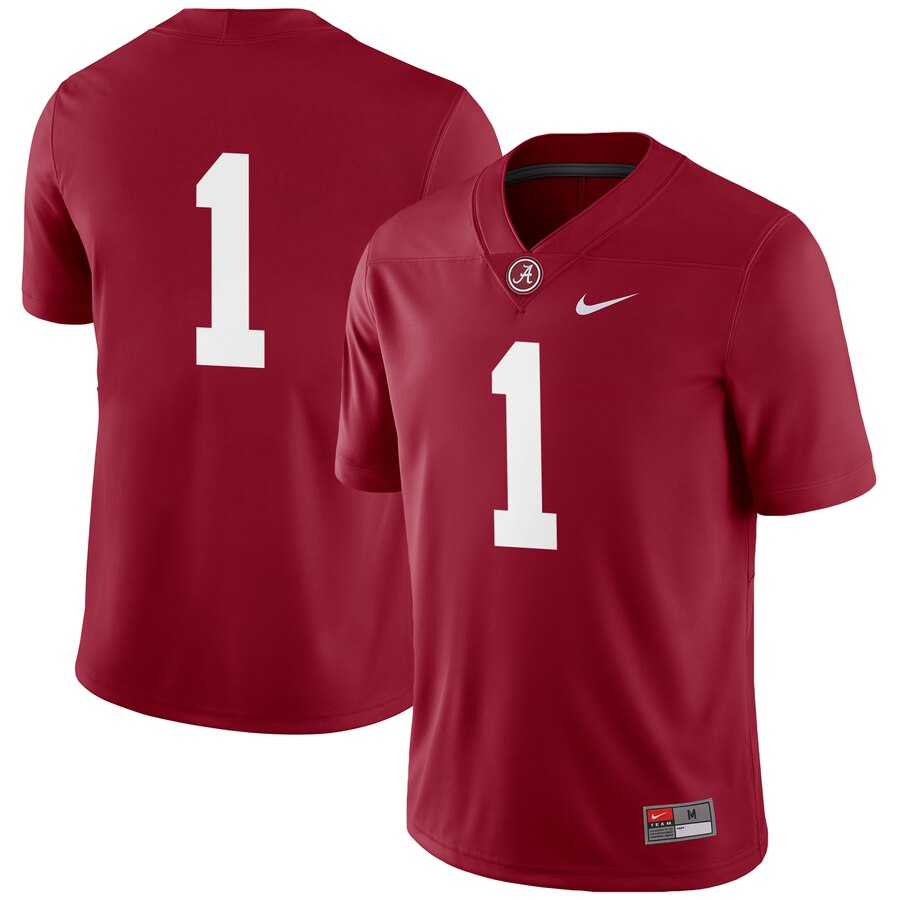 1 Alabama Crimson Tide Football Game Jersey   Crimson 2019