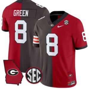 A.J. Green Jersey #8 Georgia Bulldogs Split Vapor Limited Football Stiched