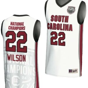 A'ja Wilson Jersey #22 South Carolina Gamecocks NCAA National Champions White
