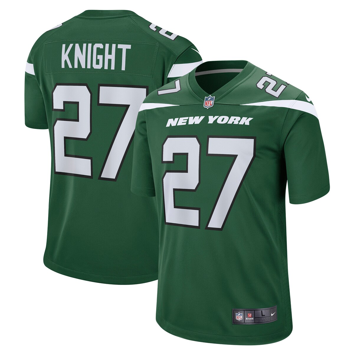Zonovan Knight New York Jets Nike Game Player Jersey   Gotham Green